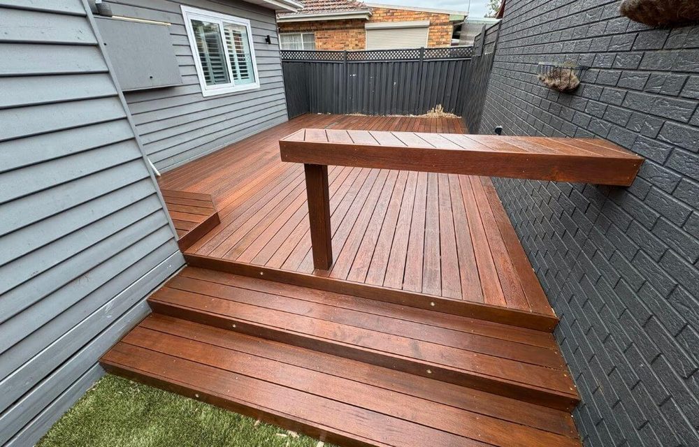 After — timber deck restored by Melbourne Deck Masters
