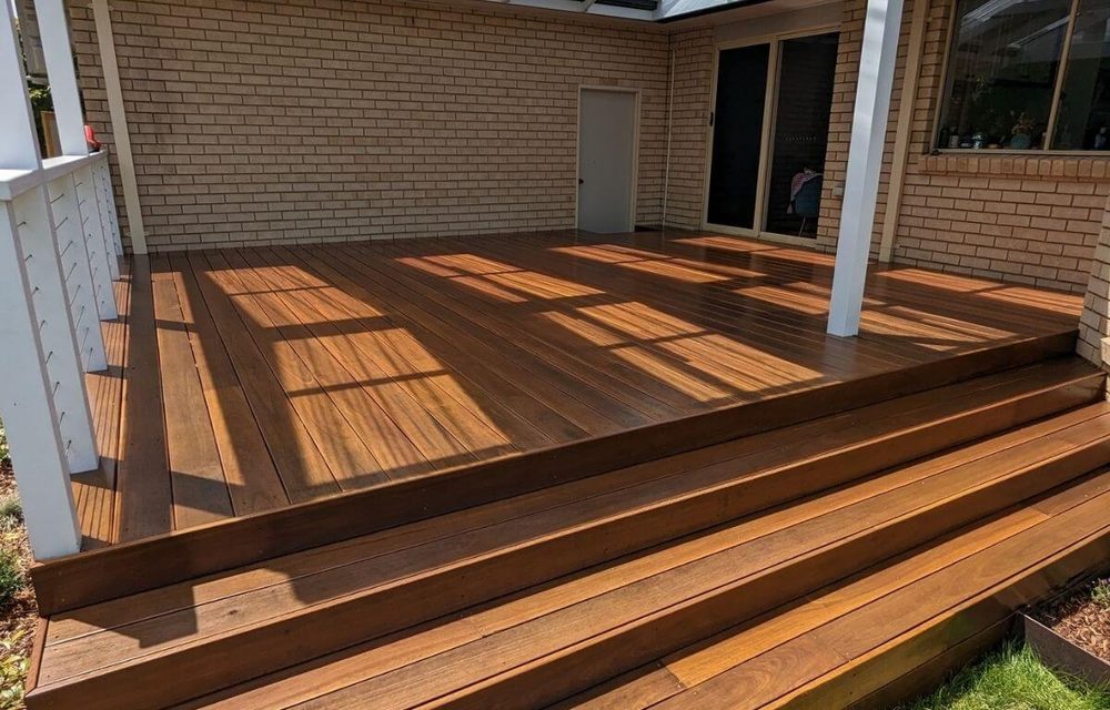 After — timber deck restored by Melbourne Deck Masters