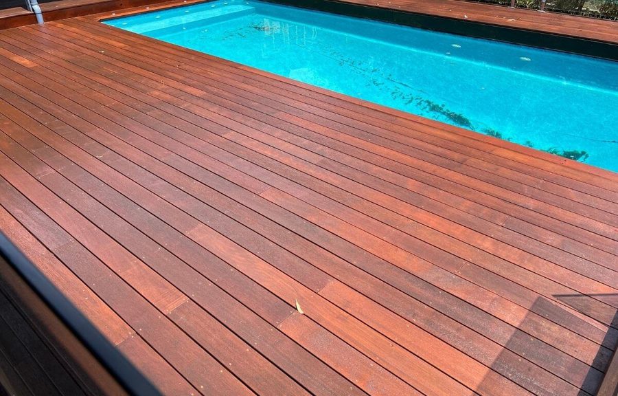 Recent Melbourne deck project — Merbau restoration · Brighton